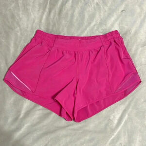 Lululemon Sonic Pink Hotty Hot Shorts Size 14